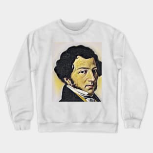 Gioachino Rossini Yellow Portrait | Gioachino Rossini Artwork 9 Crewneck Sweatshirt